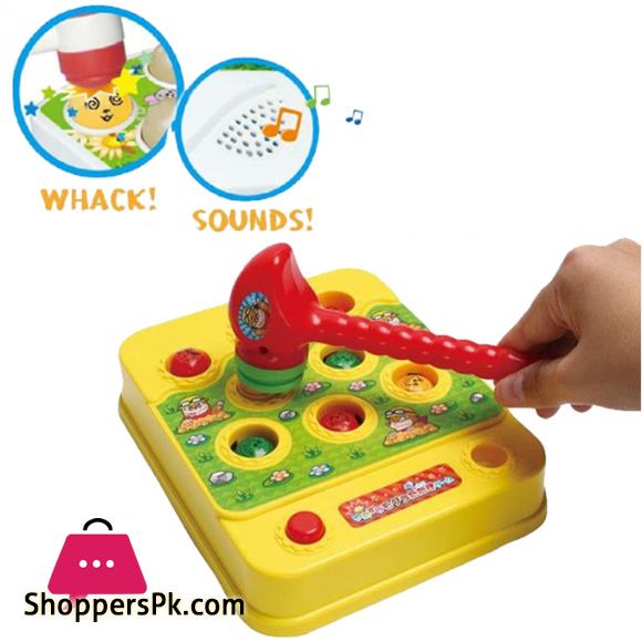 WHAC-A-MOLE Electronic Toy With Hammer Challenge Game Toy For Kids