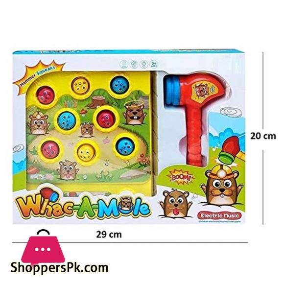 WHAC-A-MOLE Electronic Toy With Hammer Challenge Game Toy For Kids