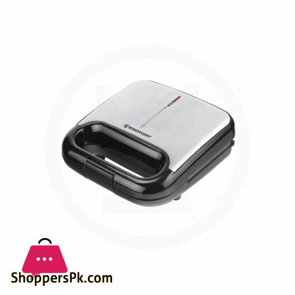 Westpoint Deluxe Sandwich Toaster WF-6686 - Silver & Black.