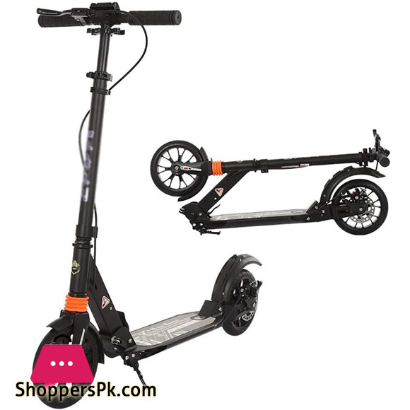 Big Wheel Scooter Youth Adult Scooter With Disc Brakes Double Shock Absorption, Foldable Commuter Scooter, Load 150KG (non-electric)
