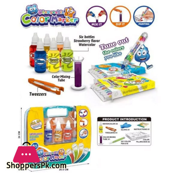 Changeable Color Marker Fill Your Favorite Color