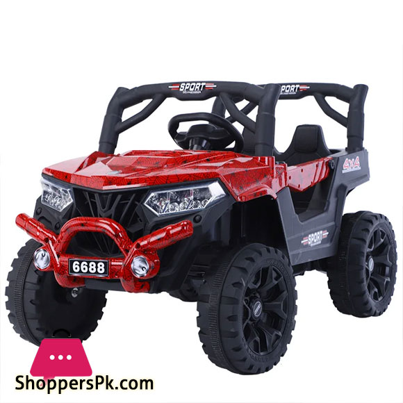 Childrens Electric Car Off-road Vehicle Four-wheeled Double Baby Swing Car with Light Electric Vehicles Cars for Kids Ride On