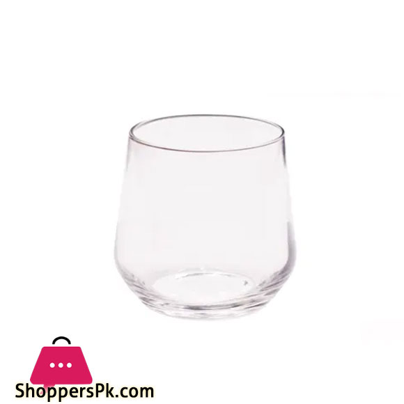 Danny Home Silver Set of 6 Water Glasses Blown Glass Silver Wire Edge 360 ml