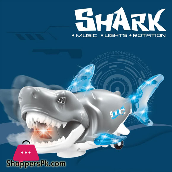 Electric Universal Shark Swing LED Music Walking Educational Funny Interactive Early Toys For Kids Car Birthday Children Gift