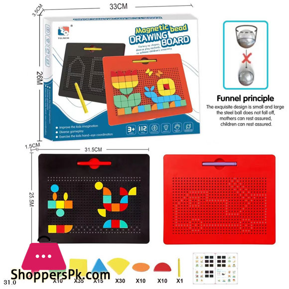MAGNETIC MOSAIC 30PCS 2 IN 1 STAND 112 MAGNETIC GEOMETRIC FIGURES