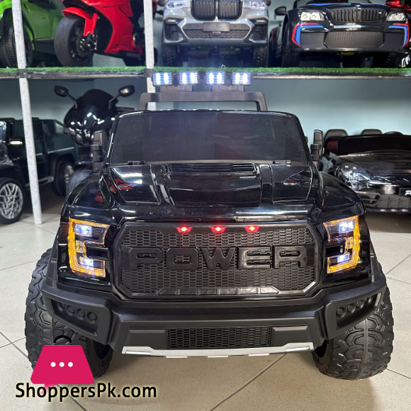 Power Battery Operated Police Ride On Jeep With Lights and Music