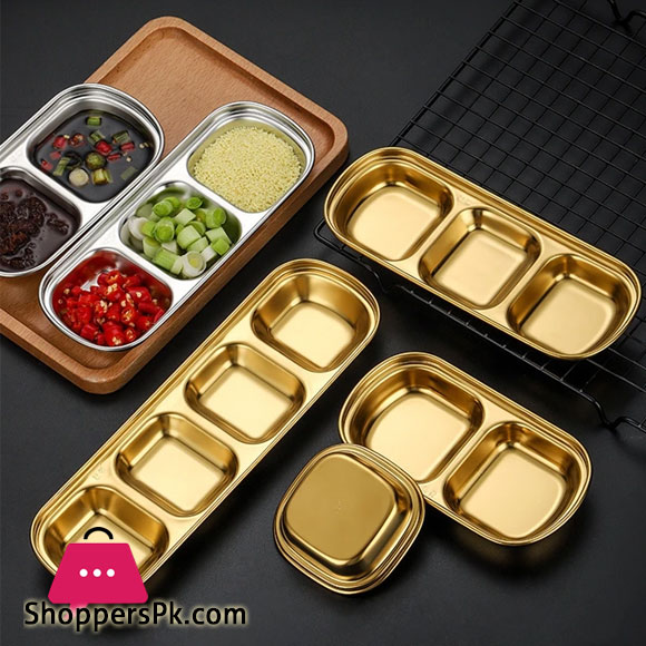 Stainless Steel Sugar Tomato Sauce Sauce Dipping Bowls Home Condiment Container Small Cup Double Dip