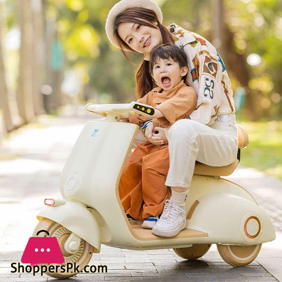 6v Small Vintage Electric Vespa Style Bike for kids 3 Wheel Motorcycle