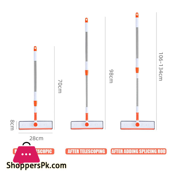 Window Cleaner Squeeze Mop Soft Spin Mops Microfiber Glass Brush Telescopic Multi-Function Scraper Dust Household Cleaning Tools