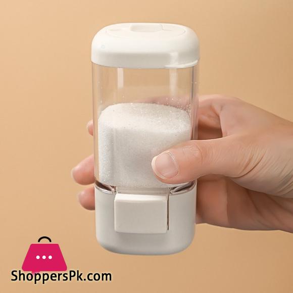 Kitchen Salt Control Bottle Press Type Quantitative Salt Shaker