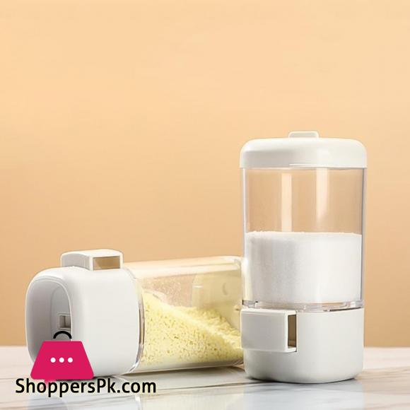Kitchen Salt Control Bottle Press Type Quantitative Salt Shaker