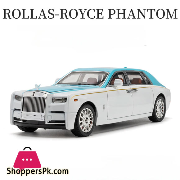 1:18 Rolls-Royce Phantom Car toy Model Alloy Diecast Metal Cars with Sound and Light Pull Back Function
