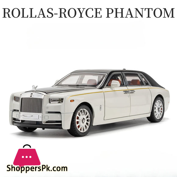 1:18 Rolls-Royce Phantom Car toy Model Alloy Diecast Metal Cars with Sound and Light Pull Back Function