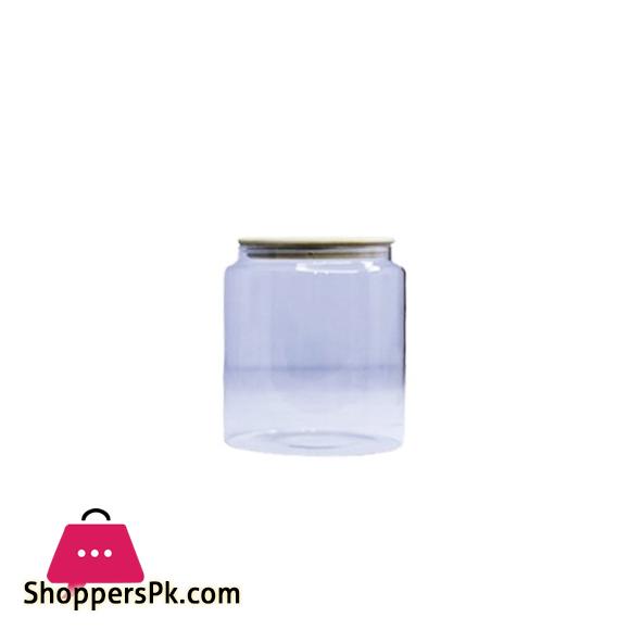 261-264 Round Glass Jar with Wood Lid - BG45040