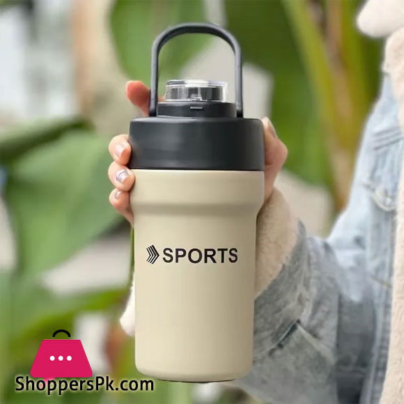 304 Stainless Steel Coffee Thermos Cup Convenient and Beautiful Water Cup Double Drink Tumbler with Straw