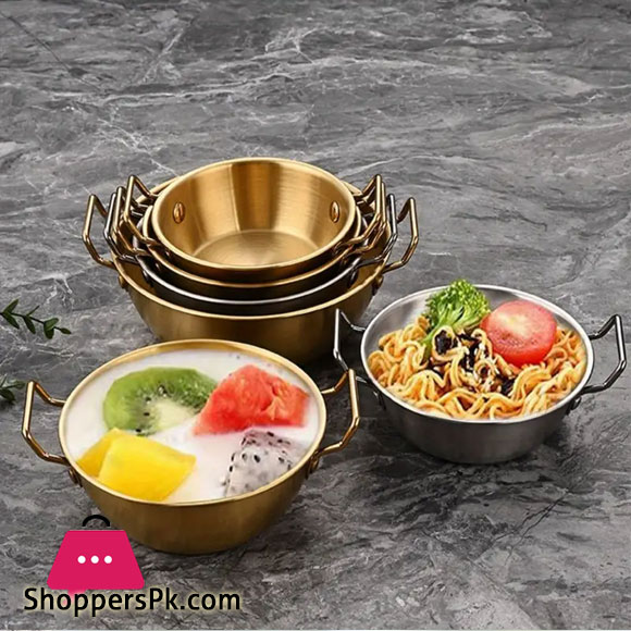 304 Stainless Steel Ramen Bowl Rice Bowl Light Luxury Tableware Snack Food Bowl Soup Bowl 10.5 x 3.6 CM
