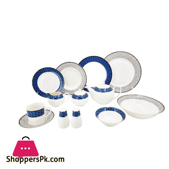 Angela 47 Piece Blue Gray Dinner Set RM272