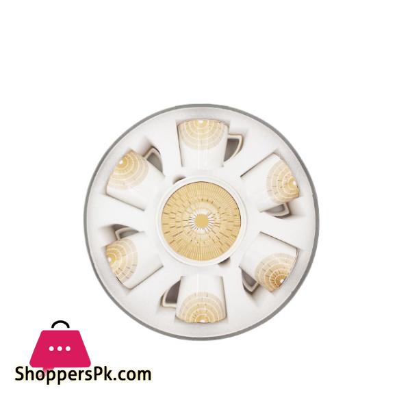 Angela 6 Person Cup Saucer Gold MK162