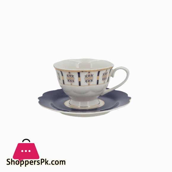 Angela Blue Floral Cup Saucer Set 6 Piece RM230