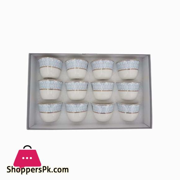 Angela Blue White Kehwa Piyali Set 12 Piece RM172