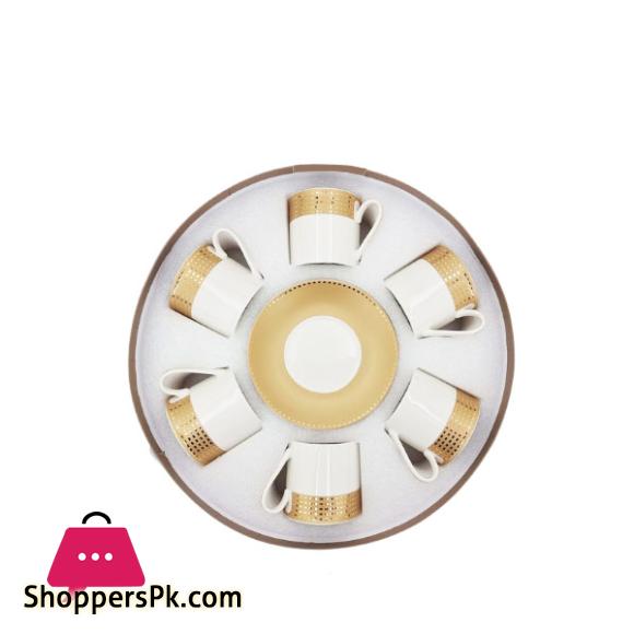 Angela Golden Border Cup Saucers Set RM334