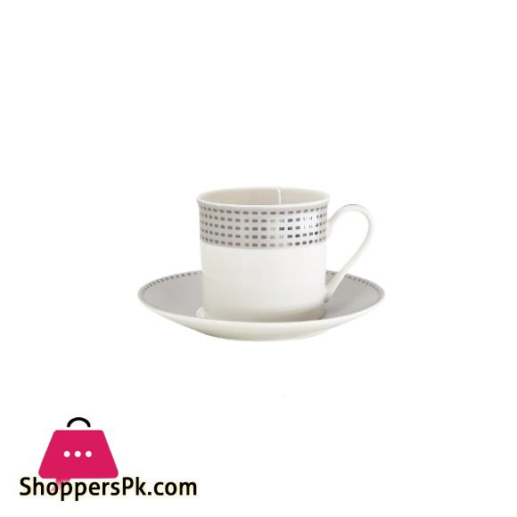 Angela Gray Border Cup Saucers Set of 6 RM323