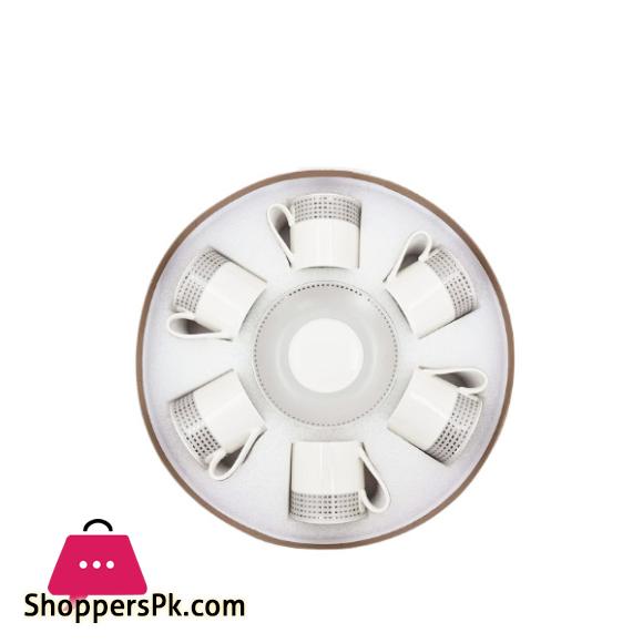 Angela Gray Border Cup Saucers Set of 6 RM323