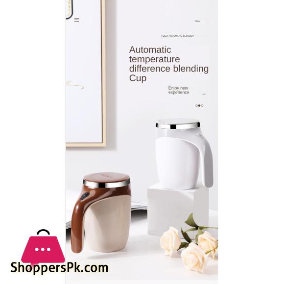 Automatic Mixing Cup Stainless Steel Electric Magnetic Rotating Coffee Cup Electric Coffee Mug