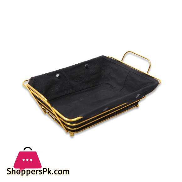 BREAD BASKET GOLDEN SQUARE 40.5x26x12cm