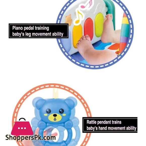 Baby Crawling Fitness Play Mat With Light And Music
