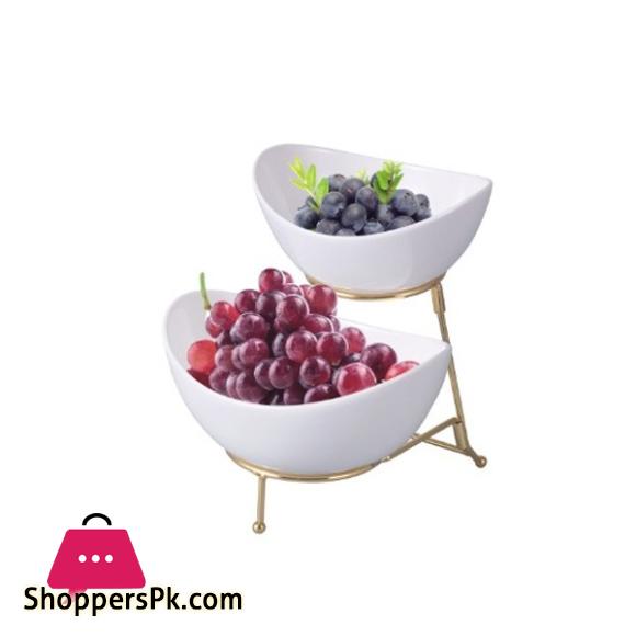 Brilliant 2 Tier Oval Holder Gold BR0267