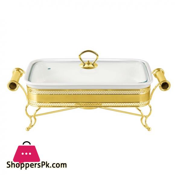 Brilliant Rectangular Dish Candle Stand 13.5 Inch BR7001
