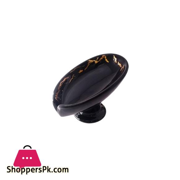 Ceramic Self Draining Soap Dish for Bar Leaf Shaped Soap Dish C009B