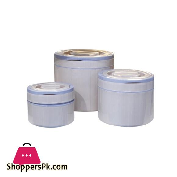 Durable Insulated 3 Piece Lunch Box Set Beige
