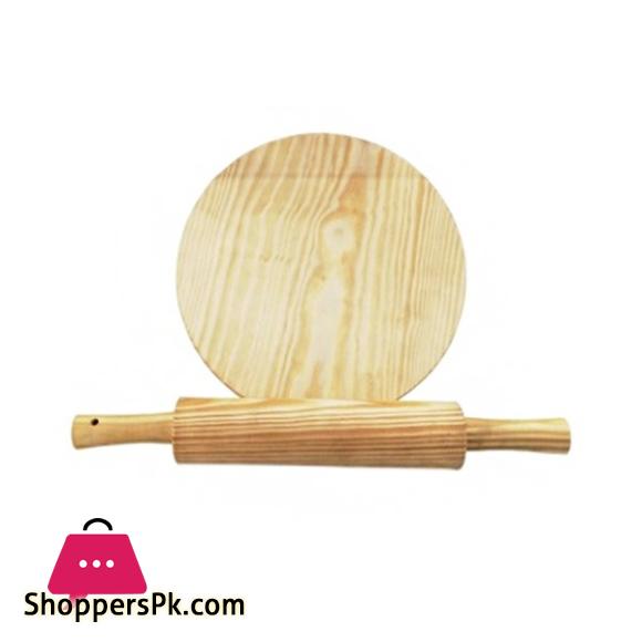 Elegant Wooden Patla Belan Light Wood 2 Piece Set PB09