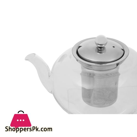 Heat Resistant Glass Teapot Coffee Tea Pot With Stainless Steel Glass Filter Infuser - 1000ML