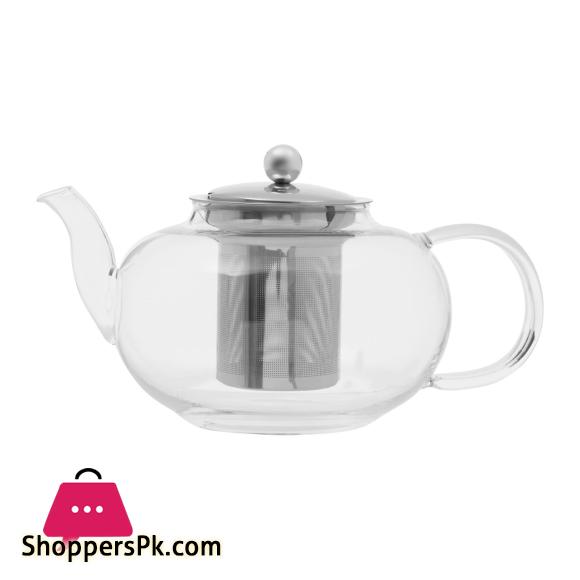 Heat Resistant Glass Teapot Coffee Tea Pot With Stainless Steel Glass Filter Infuser - 1000ML
