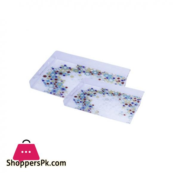 High Quality 2 Piece Acrylic Tray Set - ACR-1007