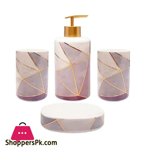 Luxury Ceramic Bath Set of 4 Pcs