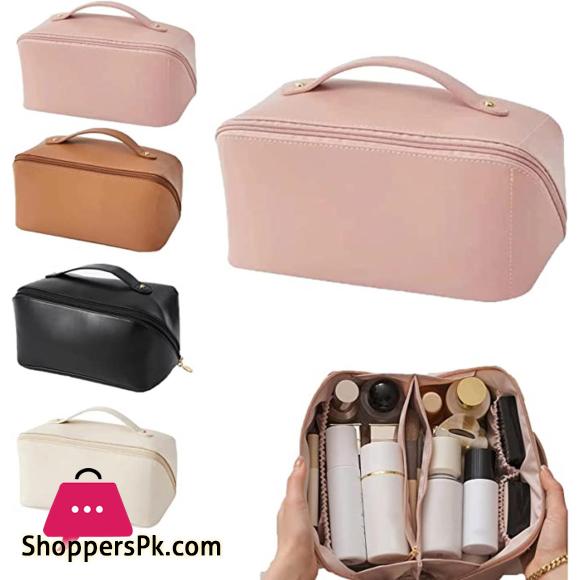 Multifunctional Portable Large Capacity Travel Cosmetic Bag with Handle