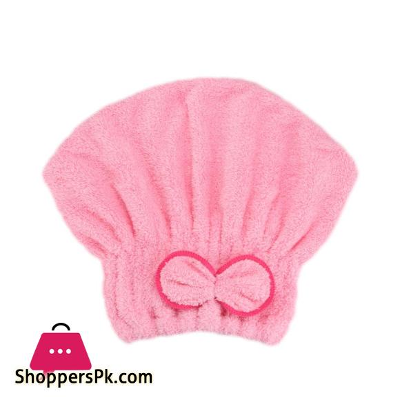NYT Microfibre Quick Hair Drying Bath Spa Bowknot Wrap Towel Hat