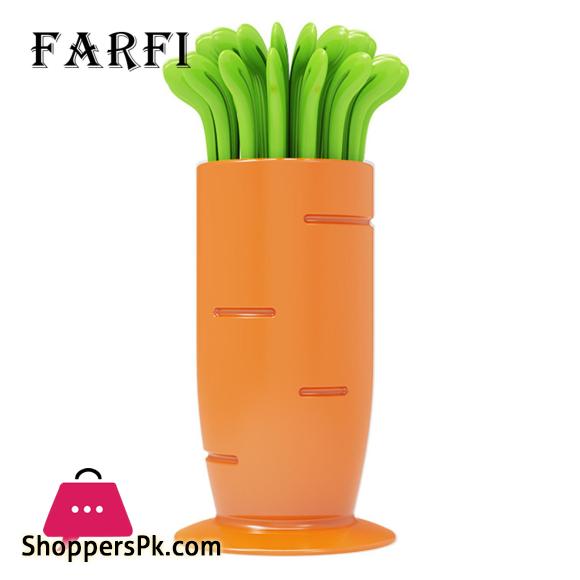 Non-slip Fruit Fork Colorful Radish Fruit Fork Set Non-slip Design Food Grade Pp Material Easy Grip Fruit Forks for Home 30pcs Buffet Food Picks