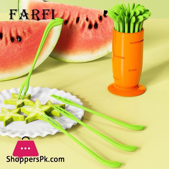 Non-slip Fruit Fork Colorful Radish Fruit Fork Set Non-slip Design Food Grade Pp Material Easy Grip Fruit Forks for Home 30pcs Buffet Food Picks