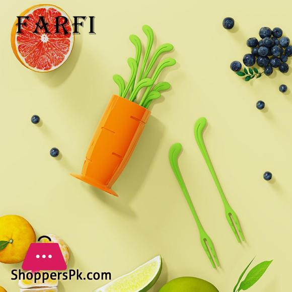 Non-slip Fruit Fork Colorful Radish Fruit Fork Set Non-slip Design Food Grade Pp Material Easy Grip Fruit Forks for Home 30pcs Buffet Food Picks