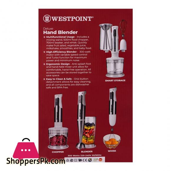 WestPoint Deluxe Hand Blender, 2-Speed, 600W, WF-9816