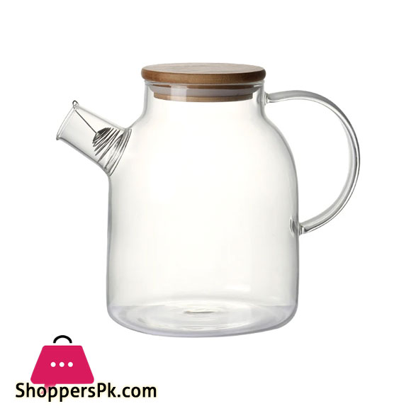 Borosilicate Glass Teapot Stovetop Safe Heat Resistant 1000 ml