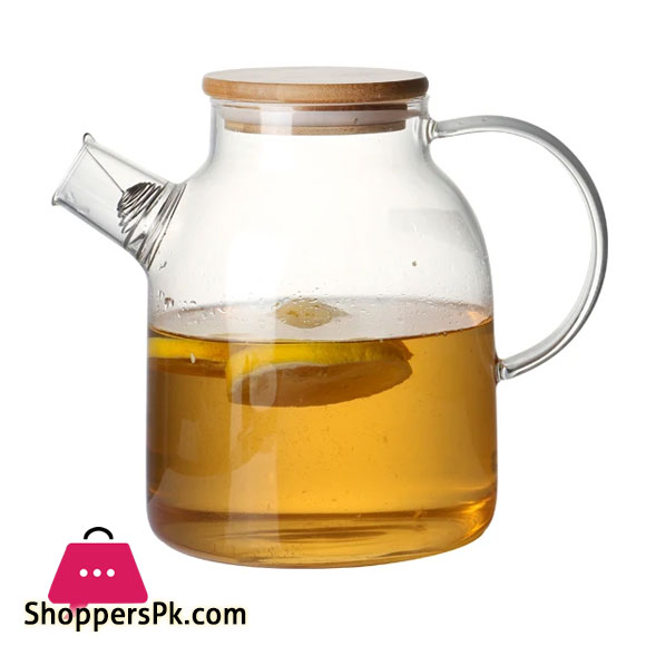 Borosilicate Glass Teapot Stovetop Safe Heat Resistant 1000 ml