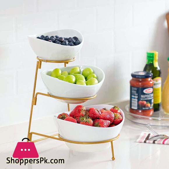 Brilliant 3 Tier Oval Holder Gold BR0205