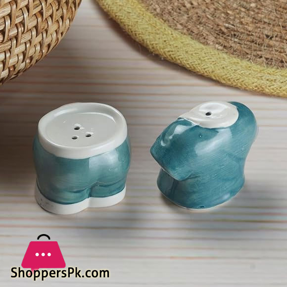 Ceramic Salt and Pepper Shakers 2 Pcs Set Shirt Pant Design