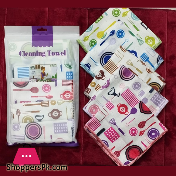 Cleaning Towal Size 12 x 12 inch 5 Pcs